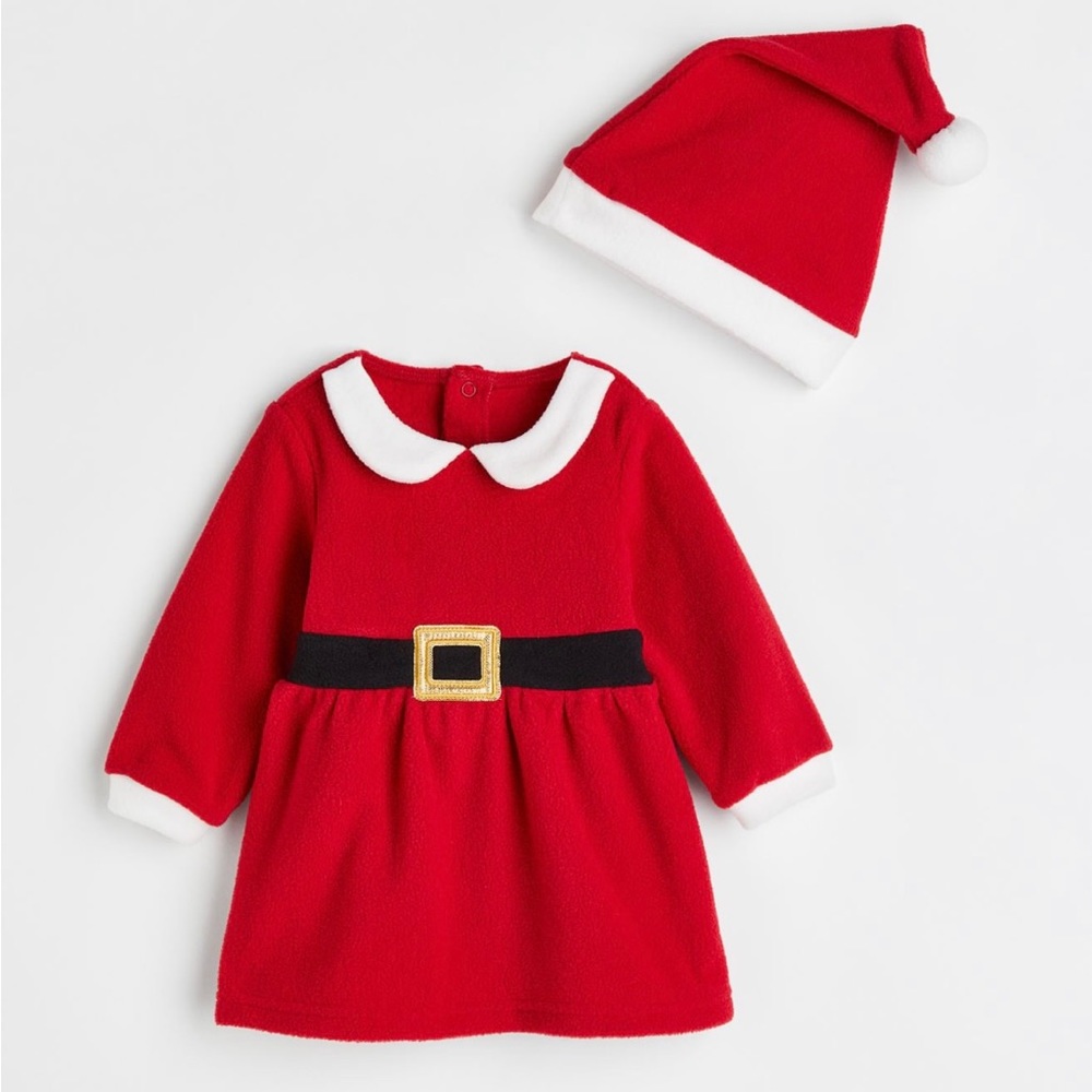 H&M Fleece Santa costume size 3-6 months